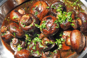 Your New Summer Staple Recipe: Burgundy Mushrooms