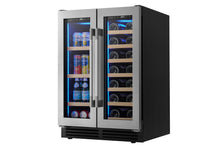 Load image into Gallery viewer, Sympa 24" Dual Zone French Door Wine Cooler