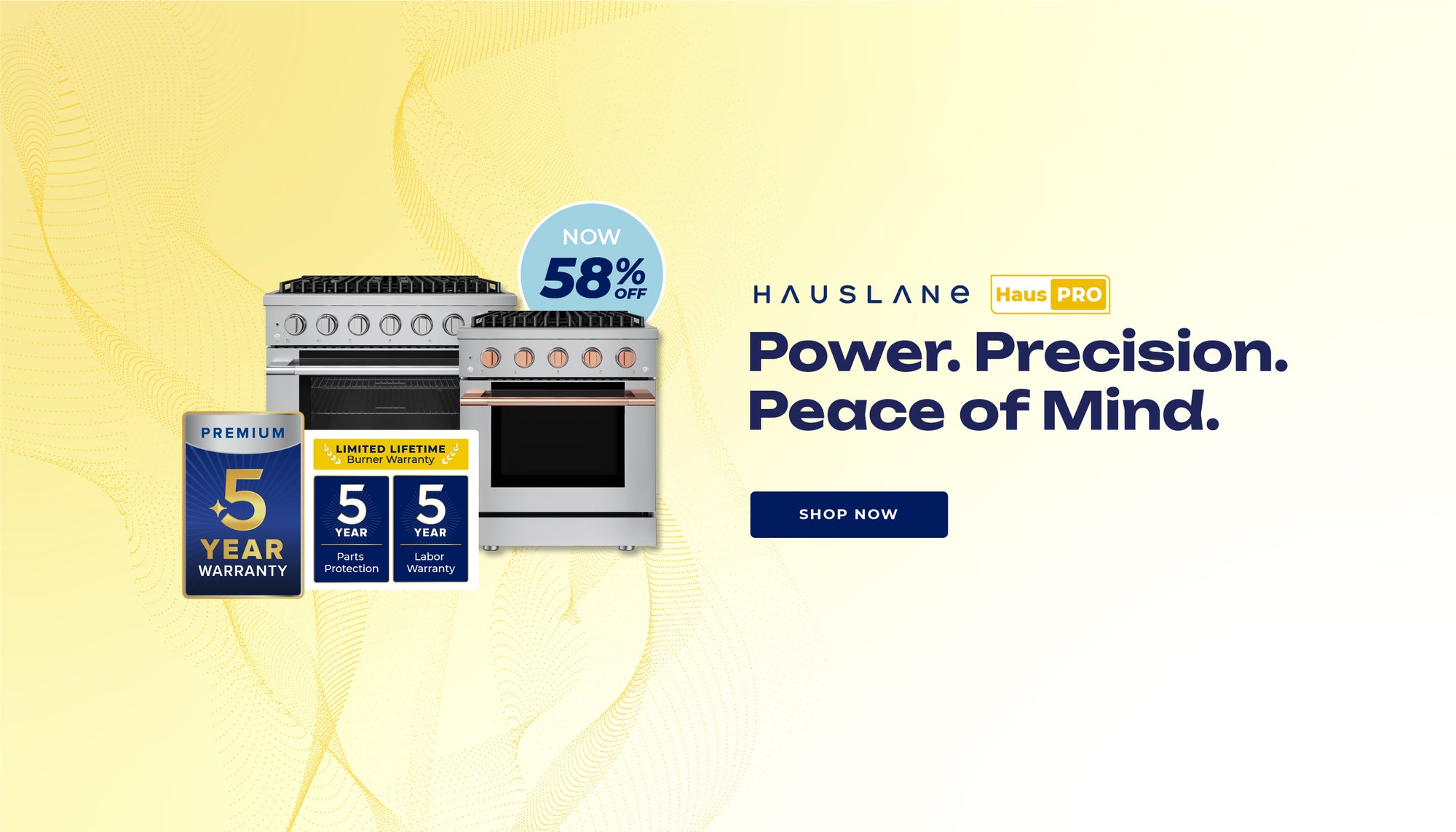 HausPro Ranges Collection. 58% Off. 5 Year Warranty. Shop Now.