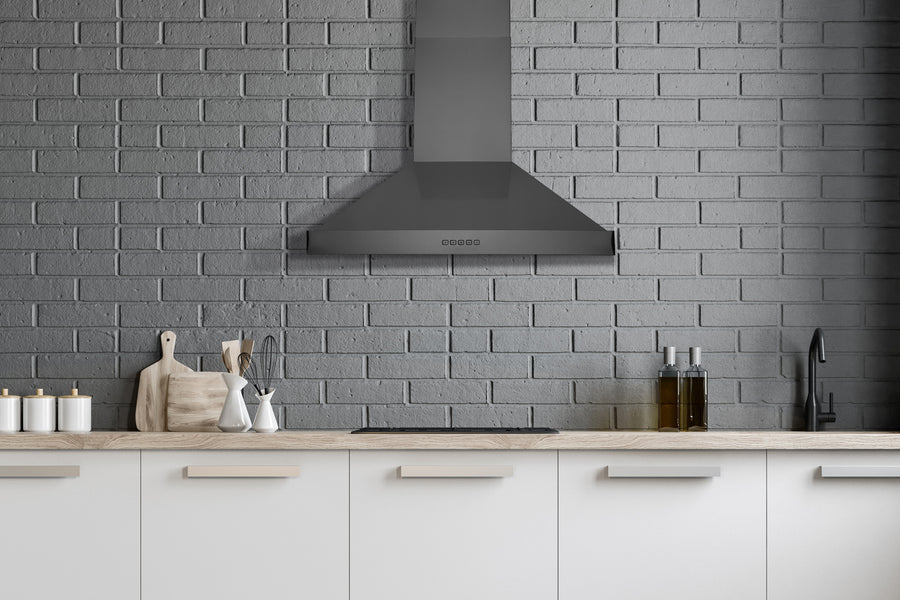 HAUSLANE 30 in. x 6 in. Ducted Under Cabinet Range Hood with LED