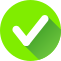 green checkmark